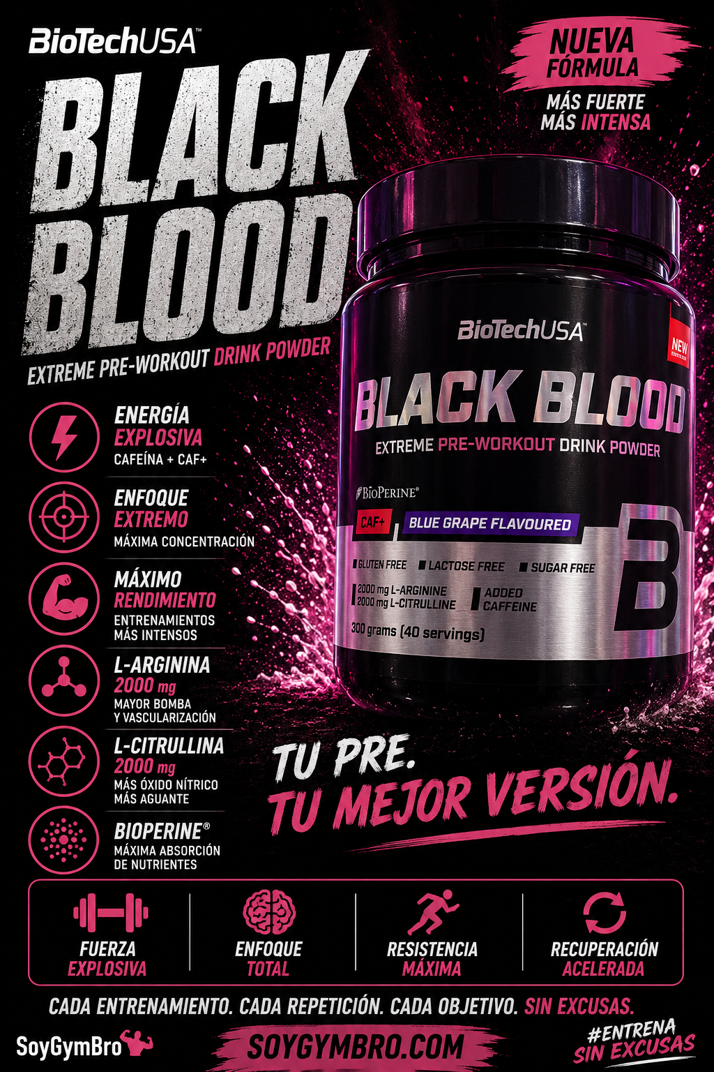 BLACK BLOOD CAF+ PRE-WORKOUT EXTREMO