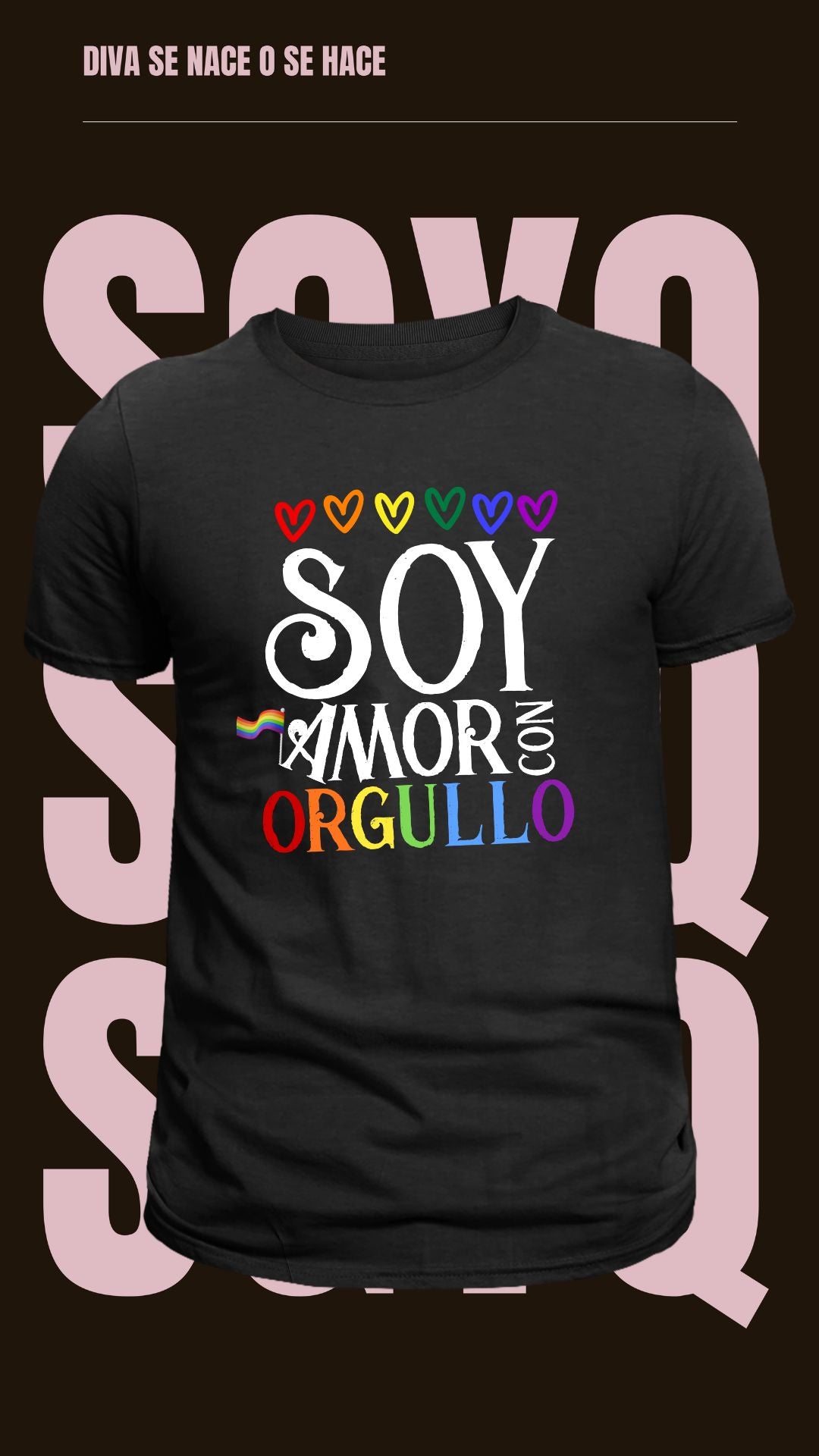 Camiseta Soy Amor De Orgullo