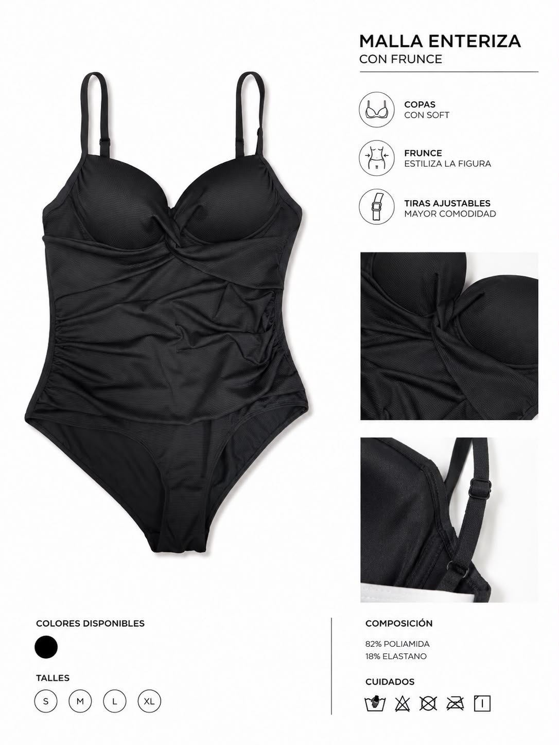 Bañador Negro Moldeador