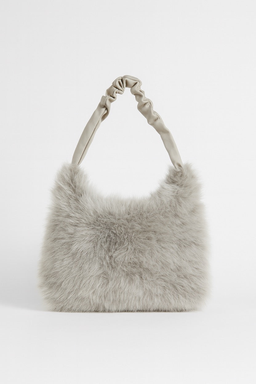 ✨ BOLSO PELITO GRIS — LA MUÑEKA INVERNAL ✨