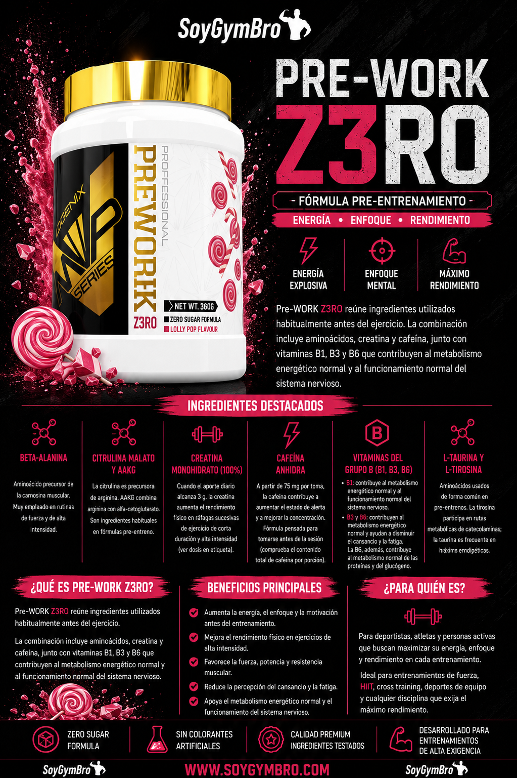 PRE-WORK Z3RO | Pre-Entrenamiento de Alta Intensidad