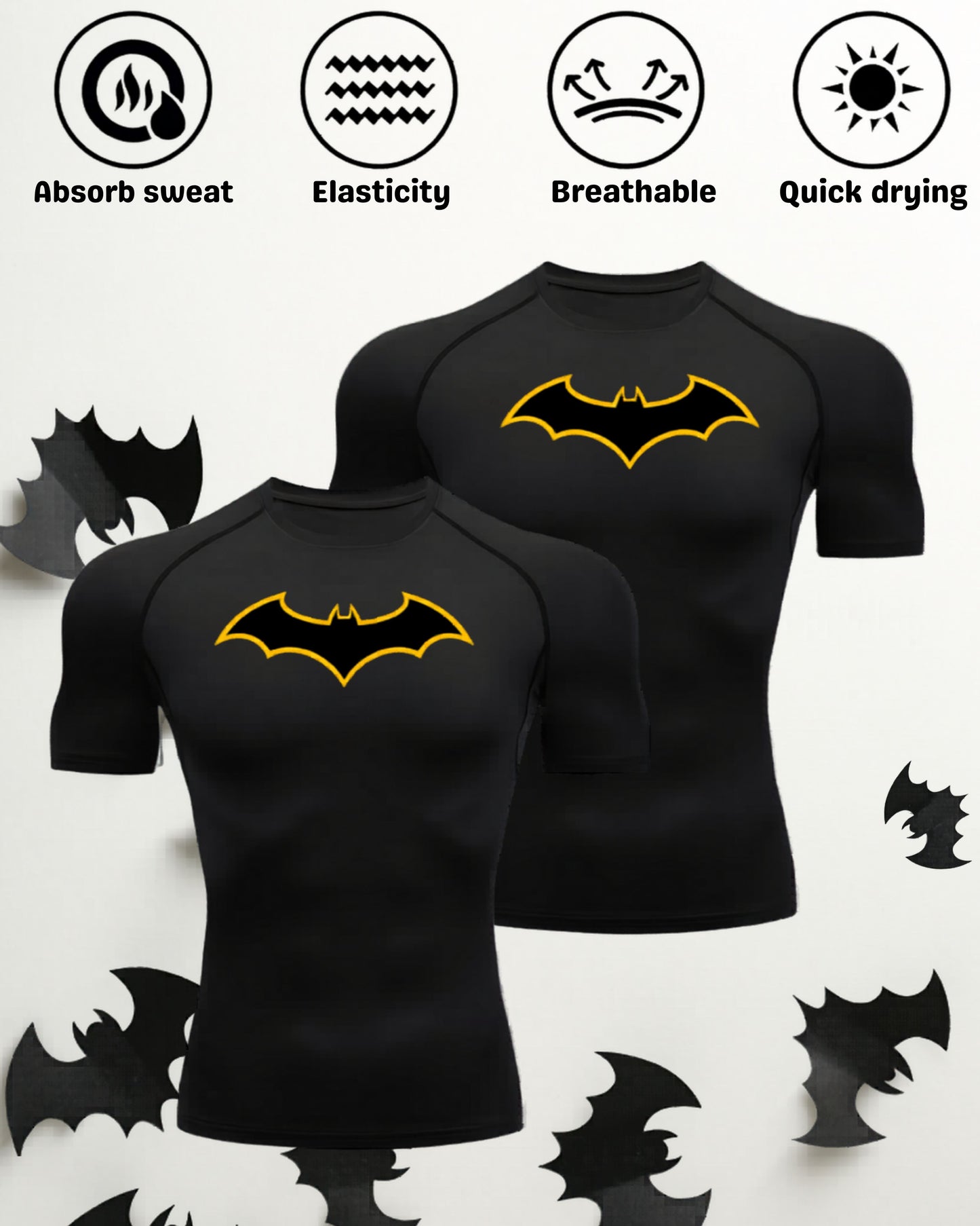 Camiseta de Compresión “Night Hunter” 🦇🔥
