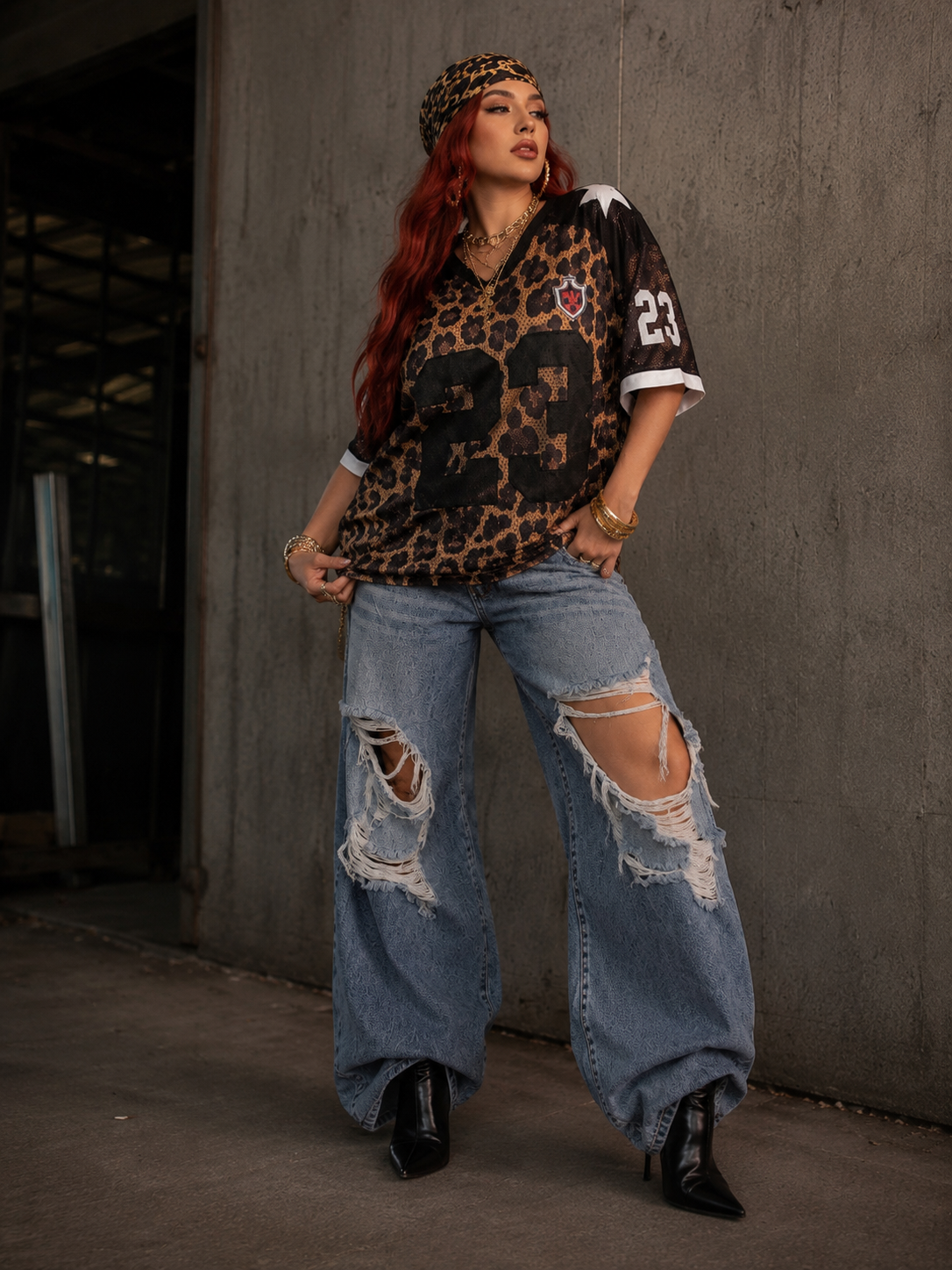 Camiseta Oversize Leopard 23