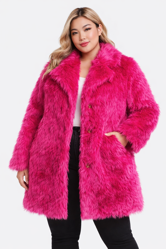 ABRIGO FUCSIA “LA JEFA DEL ROSA”