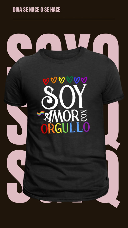 Camiseta Soy Amor De Orgullo