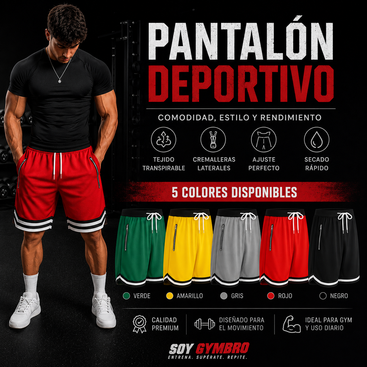 SHORT SOYGYMBRO “COURT TO GYM”