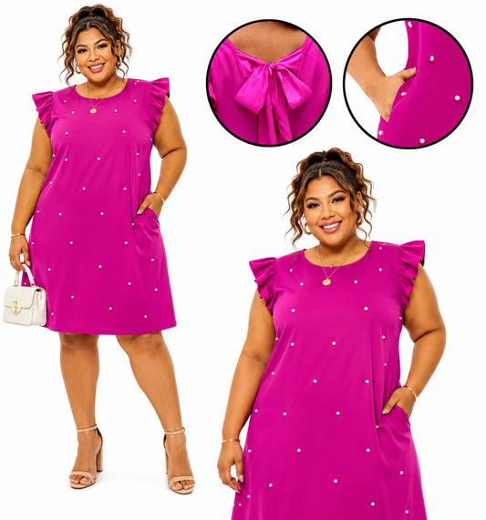 VESTIDO “FUCSIA DE ALTO IMPACTO” 💖✨