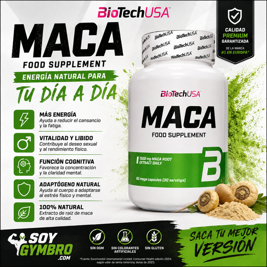 Maca BioTechUSA 60 Mega Cápsulas