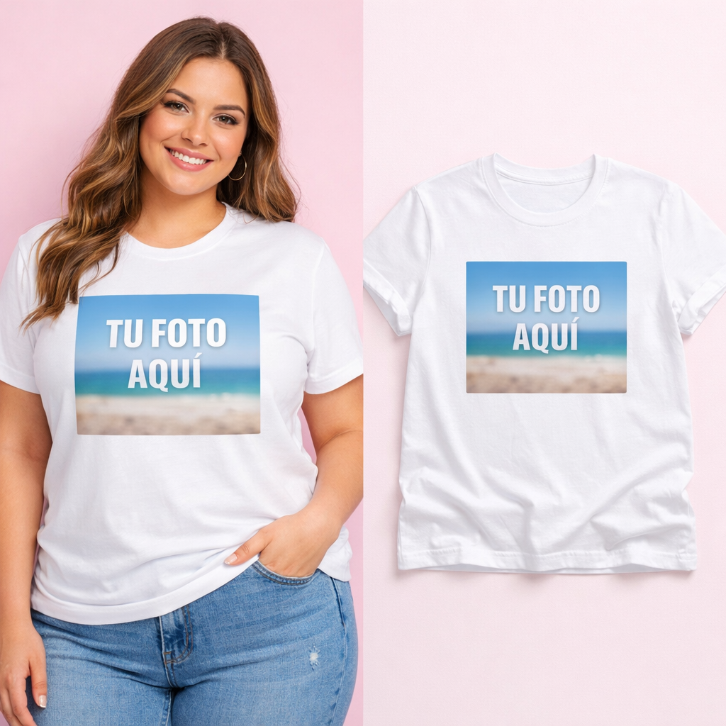 Camisetas personalizadas con tu foto (100% algodón)