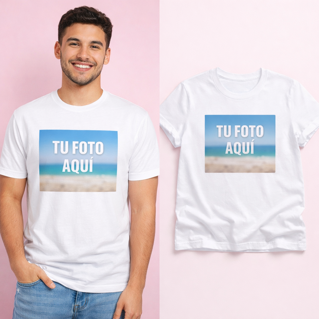 Camisetas personalizadas con tu foto (100% algodón)
