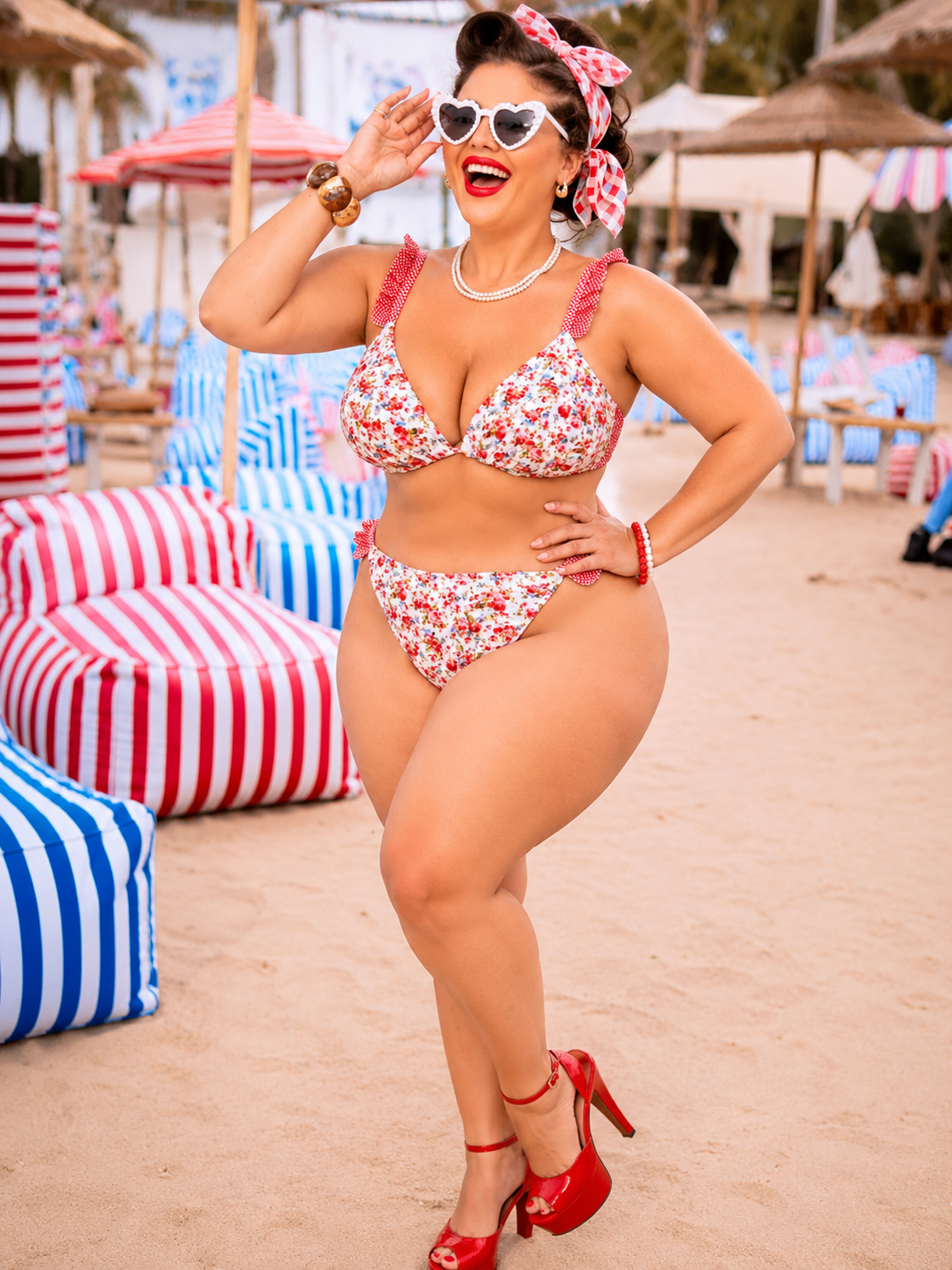 Bikini Pin Up Floral