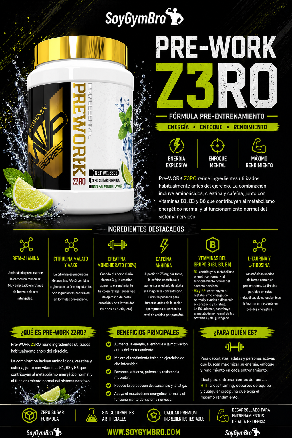 PRE-WORK Z3RO | Pre-Entrenamiento de Alta Intensidad
