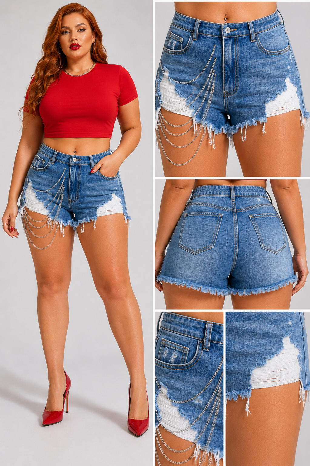 SHORT VAQUERO ENCADENADA ⛓️