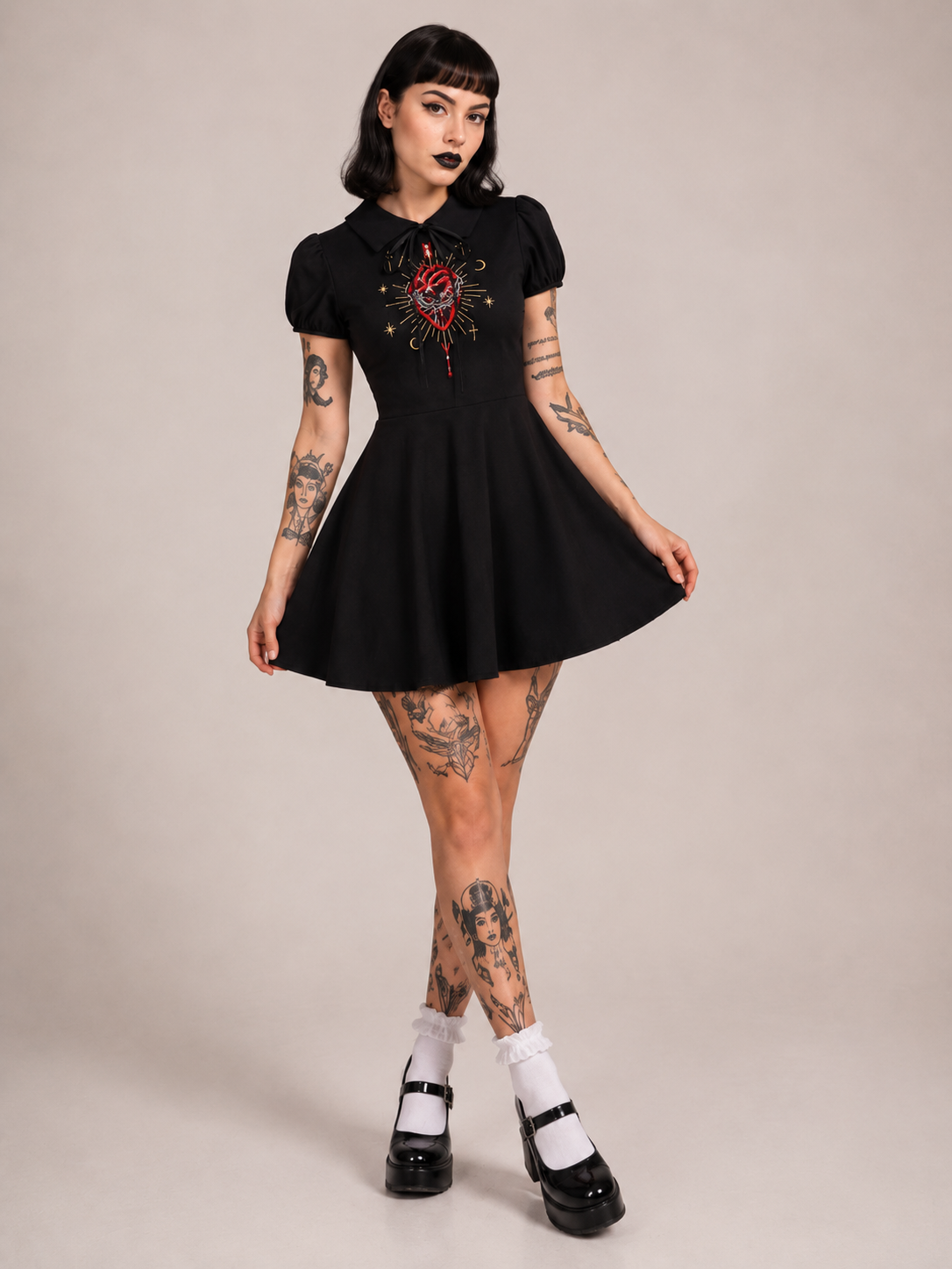 Vestido Bordado Corazón