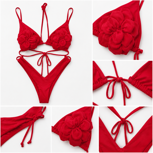Bikini Flores 3D