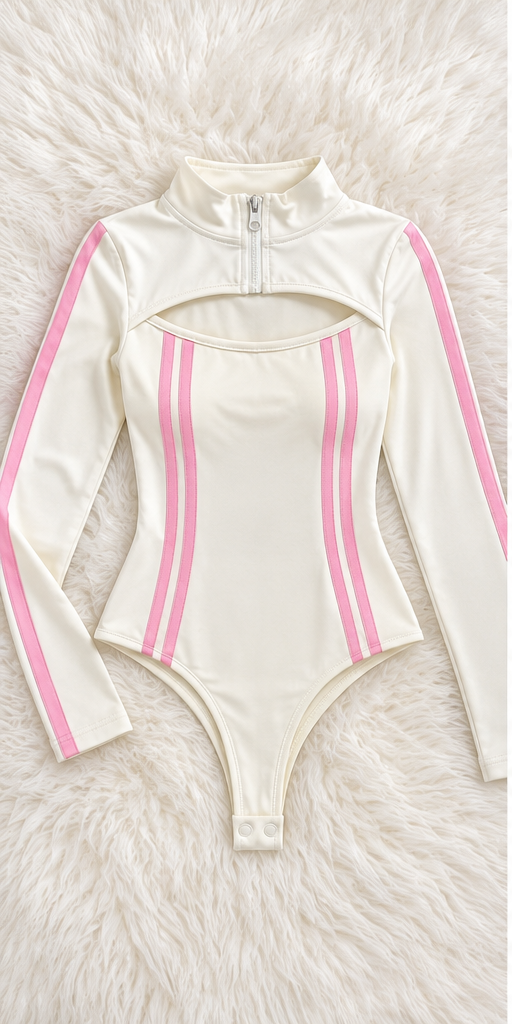Body deportivo manga larga Cut Out