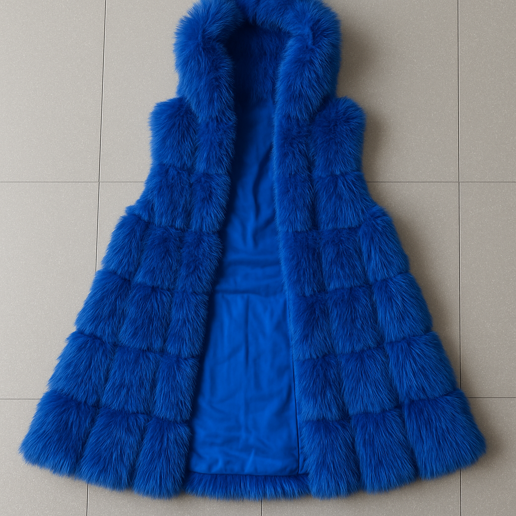 Chaleco de Pelito con Capucha “Diva Winter”