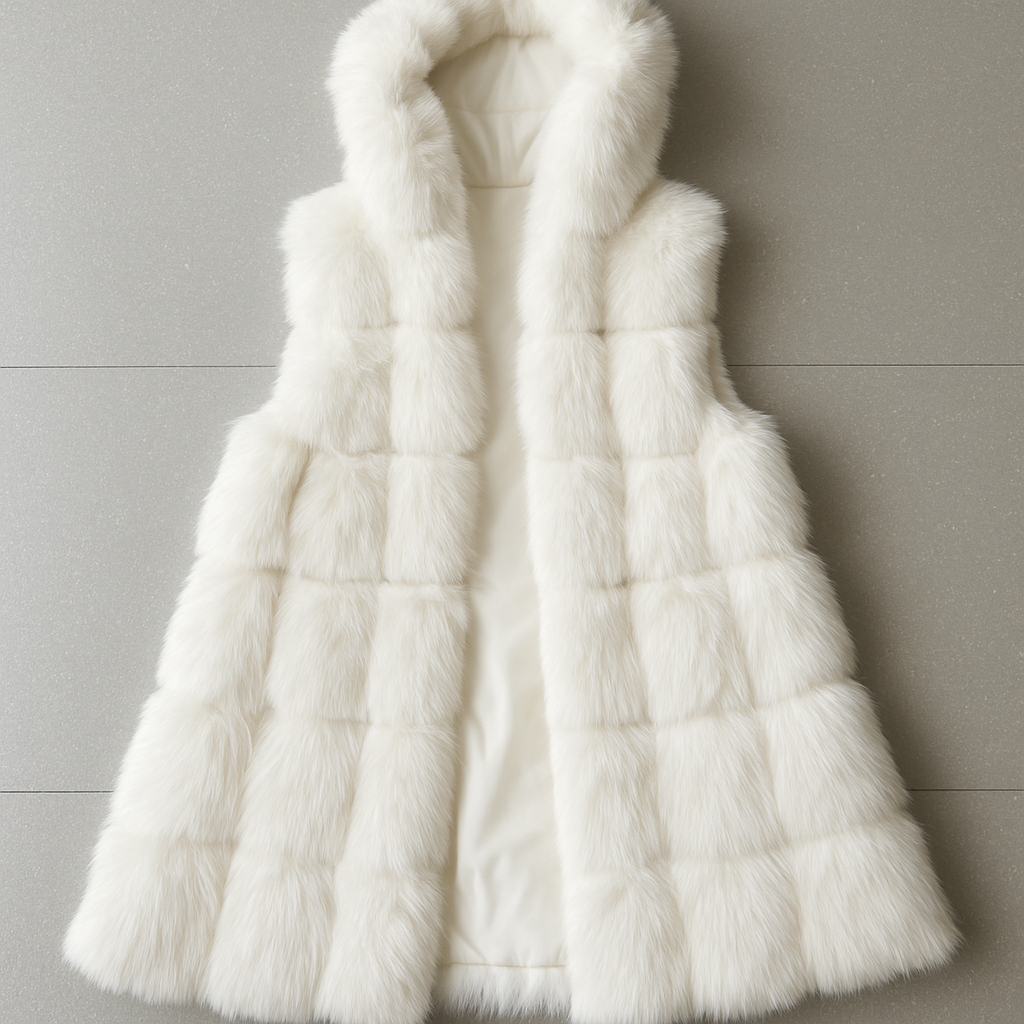 Chaleco de Pelito con Capucha “Diva Winter”