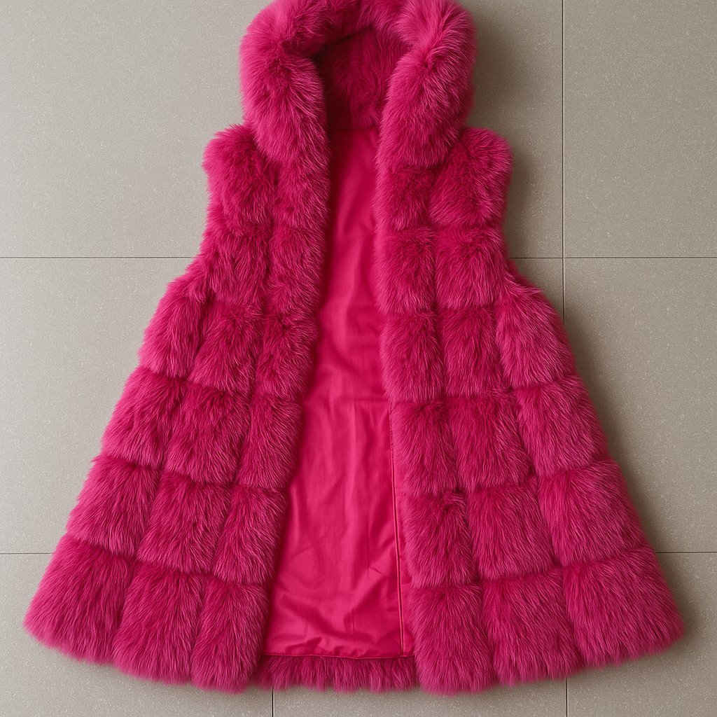 Chaleco de Pelito con Capucha “Diva Winter”