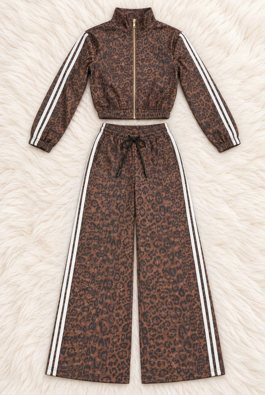 Conjunto chándal leopardo Soy Gorda Y Qué rayas Verde