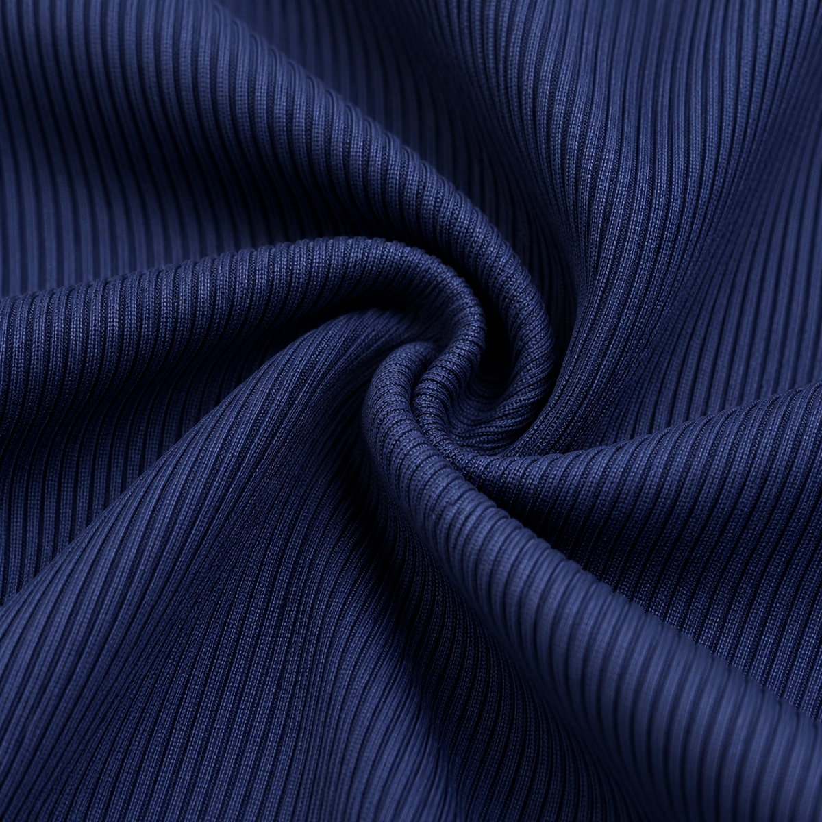 Leggings Azul Navy Canalé con Cintura Cruzada