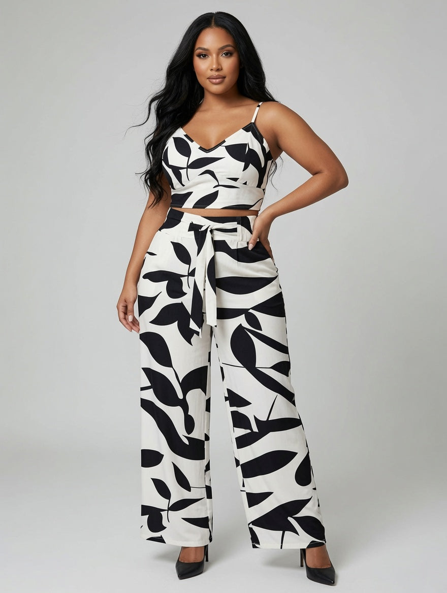 Conjunto “Black Leaf Diva”