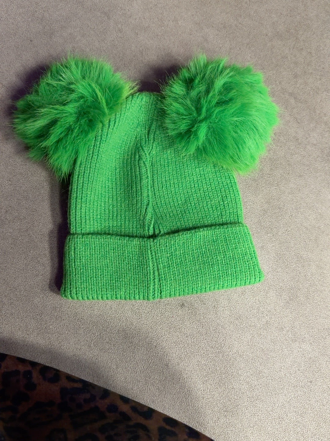 Gorro verde vista completa
