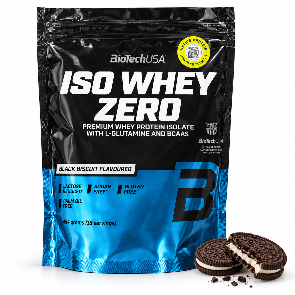ISO Whey Zero BioTechUSA Black Biscuit 454 g