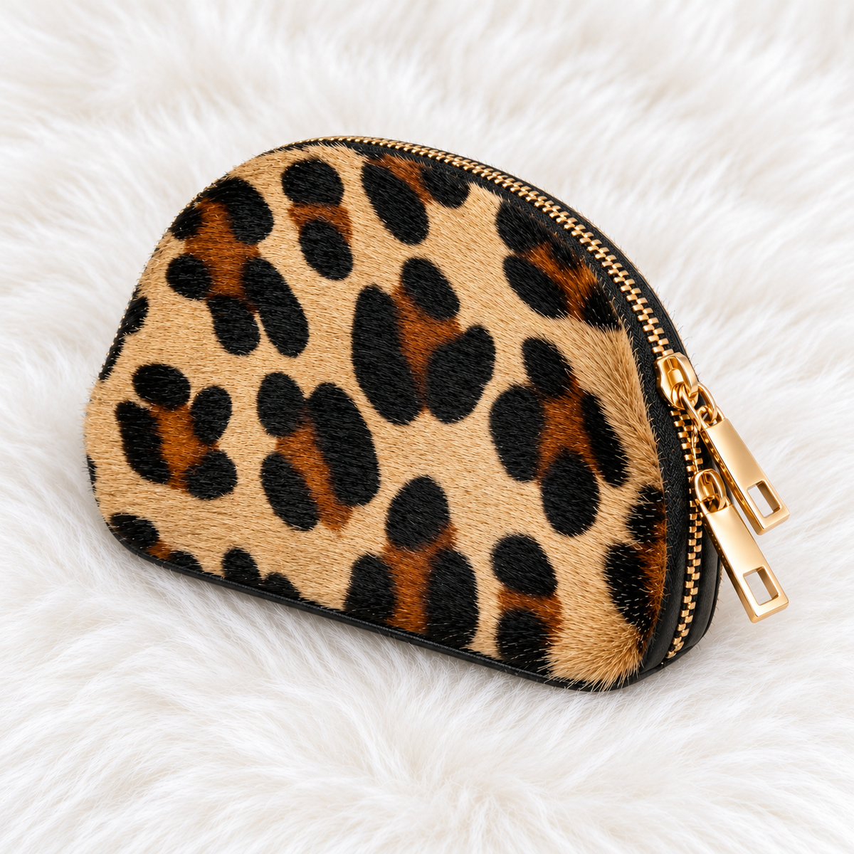 Monedero Golden Leopard — Vista lateral