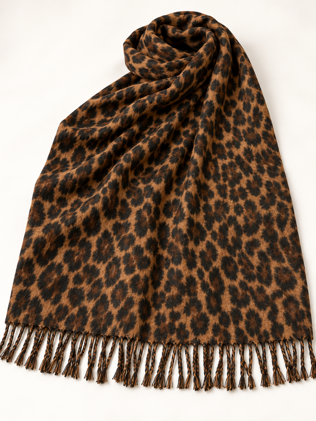 Pashmina Wild Queen de leopardo — vista extendida