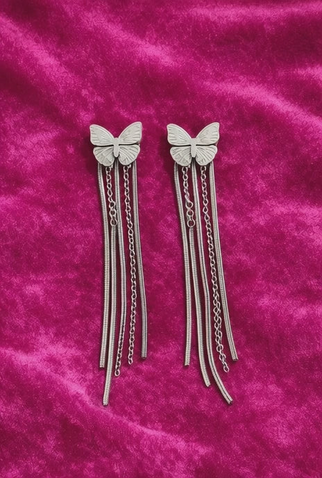 Pendientes “Mariposa Bandida” (Acero Inoxidable)